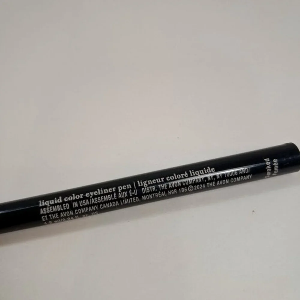 Avon fmg Glimmer Liquid Color Eyeliner Pen Smoked black eye‎ liner used